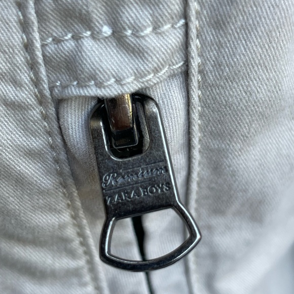 ❤️Host Pic❤️ 100% cotton Zara Boys Trench Coat / size 11/12 / removable  hoodie - Picture 8 of 9